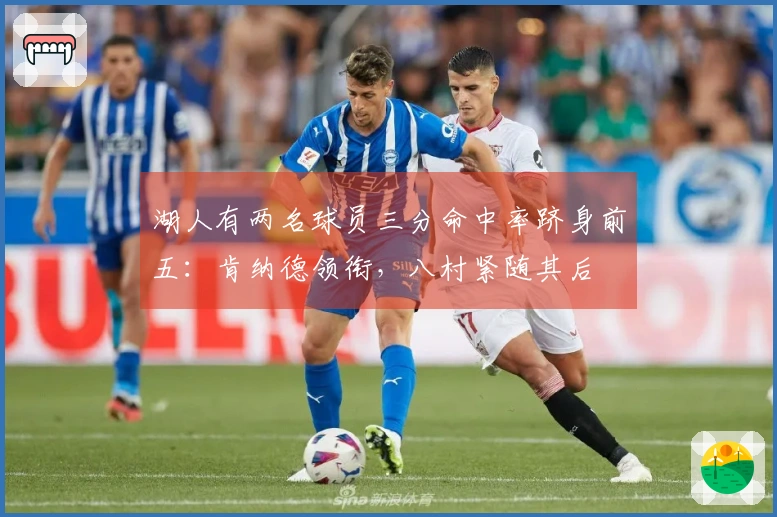 湖人有两名球员三分命中率跻身前五：肯纳德领衔，八村紧随其后